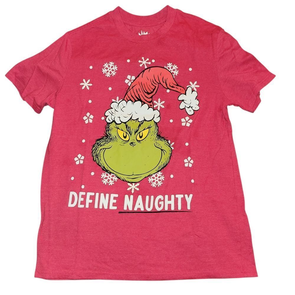 Grinch "Define Naughty" Graphic Tee - Pink